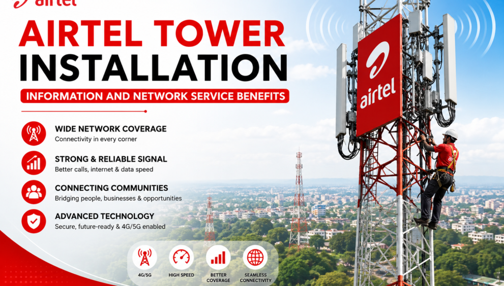 Airtel Tower Installation Information and Network Service Benefits