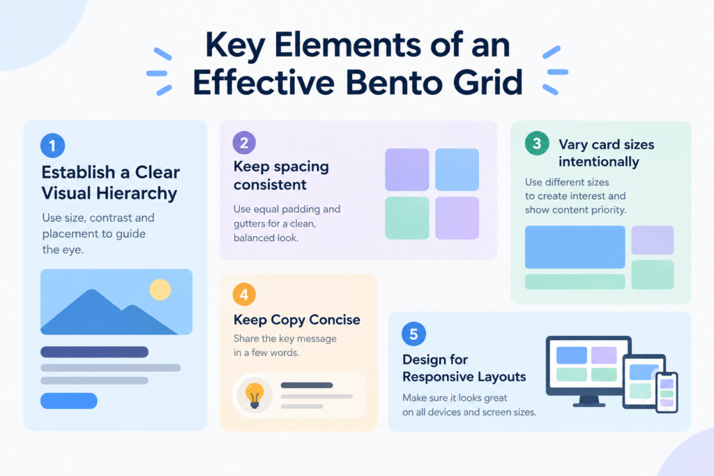 Essential Elements of a Bento Grid
